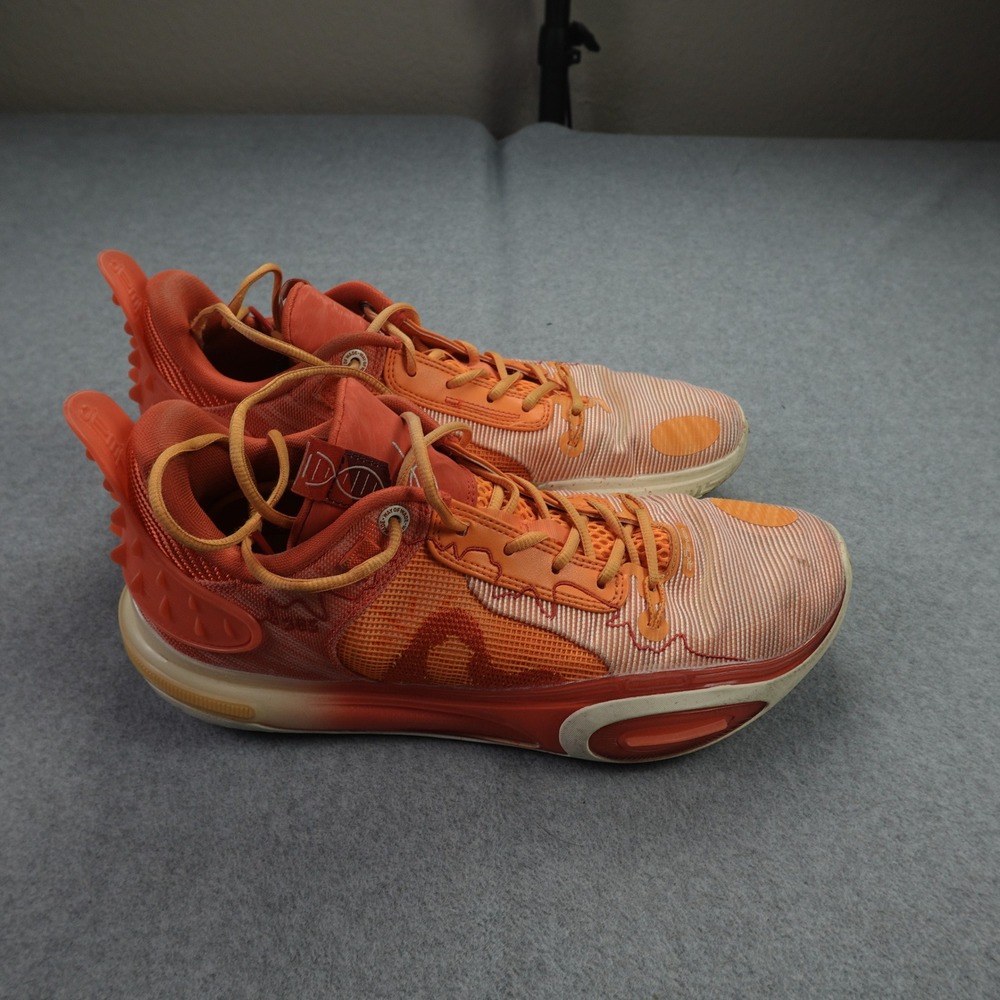 Li-Ning Shoes Mens 11 Orange Sunrise All City 11 Basketball ABAT031-5 Wade AC11
